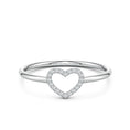 Fashion Heart Moissanite Promise Ring
