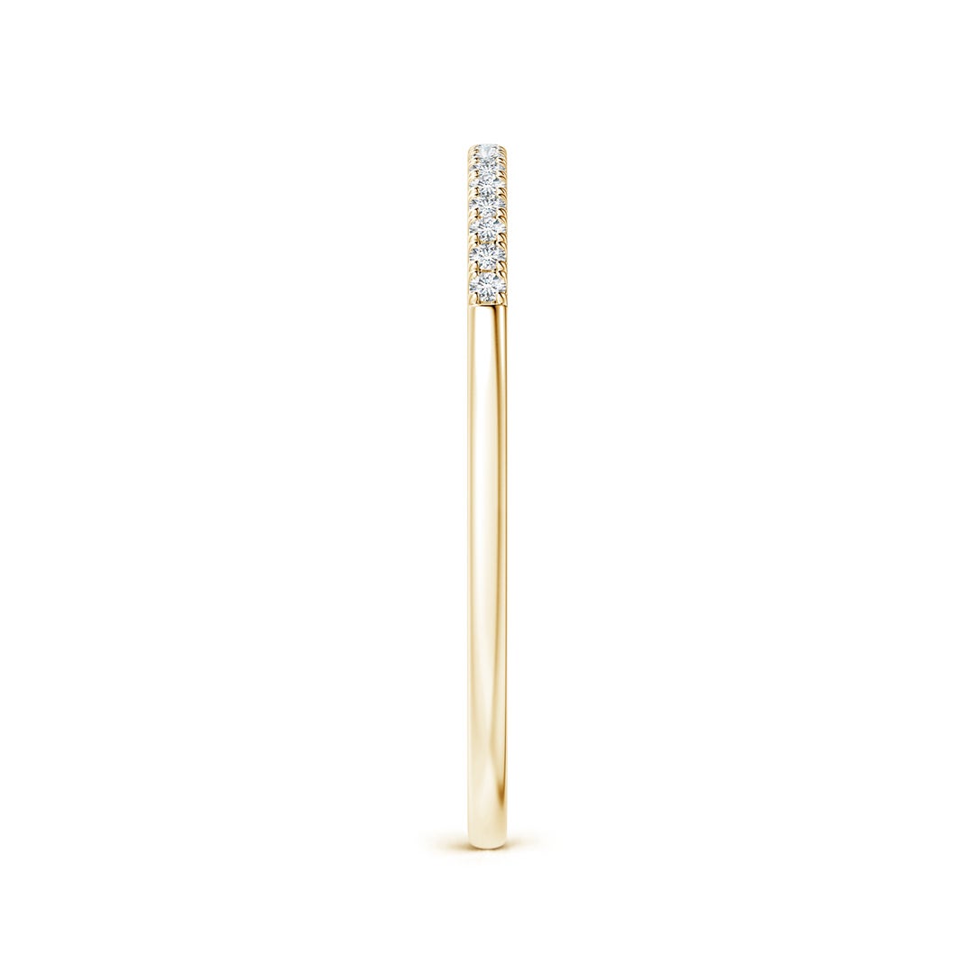 Fishtail-Set Moissanite Semi Eternity Wedding Band-1.8 mm