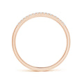 Fishtail-Set Moissanite Semi Eternity Wedding Band-1.8 mm