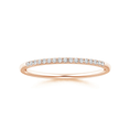 Fishtail-Set Moissanite Semi Eternity Wedding Band-1.8 mm