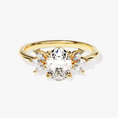 Load image into Gallery viewer, Flora Oval Moissanite Engagement Ring
