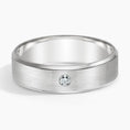 6.0 mm Flush-Set Moissanite Matte Men’s Wedding Band