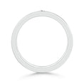 Flush Setting Princess-Cut Moissanite Men’s Wedding Band-6.0 mm
