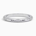 Load image into Gallery viewer, Geometric Pavé Moissanite Wedding Band-2.1 mm
