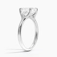 Load image into Gallery viewer, Graceful Arc Asscher Cut Moissanite Engagement Ring
