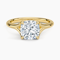 Load image into Gallery viewer, Graceful Arc Cushion Cut Moissanite Engagement Ring
