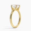 Load image into Gallery viewer, Graceful Arc Cushion Cut Moissanite Engagement Ring
