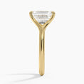 Load image into Gallery viewer, Graceful Arc Emerald Cut Moissanite Engagement Ring
