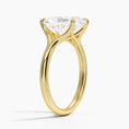 Load image into Gallery viewer, Graceful Arc Radiant Cut Moissanite Engagement Ring
