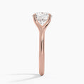 Load image into Gallery viewer, Graceful Arc Round Cut Moissanite Engagement Ring
