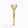 Load image into Gallery viewer, Graceful Arc Round Cut Moissanite Engagement Ring
