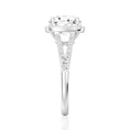 Load image into Gallery viewer, Halo Round Cut Split-Shank Moissanite Engagement Ring
