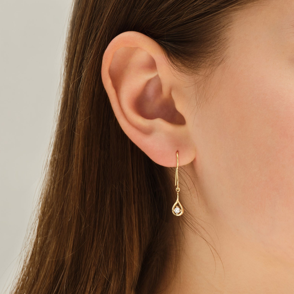 Infinity Glow Lab Grown Diamond Drop Earrings