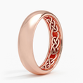 6.0 mm Interior Celtic Knot Men’s Wedding Band