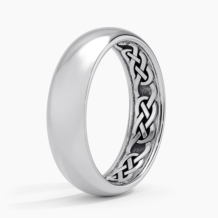 6.0 mm Interior Celtic Knot Men’s Wedding Band