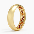 6.0 mm Interior Celtic Knot Men’s Wedding Band