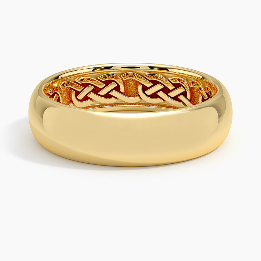 6.0 mm Interior Celtic Knot Men’s Wedding Band