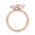 Toi et Moi Moissanite Engagement Ring