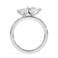 Toi et Moi Moissanite Engagement Ring