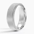 6.0 mm Knurled Edge Matte Men’s Wedding Band