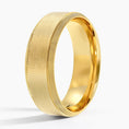 6.0 mm Knurled Edge Matte Men’s Wedding Band