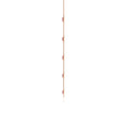 Lab-Created Ruby Oval and Emerald-Cut Stones Station Necklace