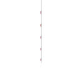 Lab-Created Ruby Oval and Emerald-Cut Stones Station Necklace