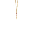 Lab-Created Ruby and Moissanite Open Circle Eternity Pendant Necklace