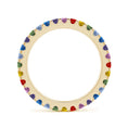Lab-Grown Multi-Coloured Gemstone Eternity Wedding Band - 2.0 mm