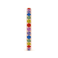 Lab-Grown Multi-Coloured Gemstone Eternity Wedding Band - 2.0 mm
