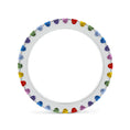 Lab-Grown Multi-Coloured Gemstone Eternity Wedding Band - 2.0 mm
