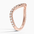Load image into Gallery viewer, Luminara Curve Moissanite Wedding Band
