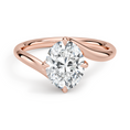 Load image into Gallery viewer, Luminara Oval Cut Solitaire Moissanite Engagement Ring
