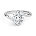 Load image into Gallery viewer, Luminara Oval Cut Solitaire Moissanite Engagement Ring
