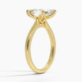 Marquise Cut Petal Prong Solitaire Moissanite Engagement Ring