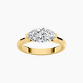 Load image into Gallery viewer, Marquise Cut East West Moissanite Engagement Ring
