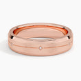 5.5 mm Matte Star-Set Moissanite Accents Men’s Wedding Band