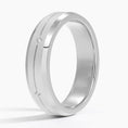 5.5 mm Matte Star-Set Moissanite Accents Men’s Wedding Band