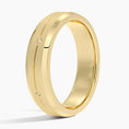 5.5 mm Matte Star-Set Moissanite Accents Men’s Wedding Band