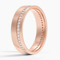 5.5 mm Micro Pavé Moissanite Eternity Men’s Wedding Band