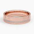 5.5 mm Micro Pavé Moissanite Eternity Men’s Wedding Band
