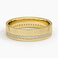 5.5 mm Micro Pavé Moissanite Eternity Men’s Wedding Band