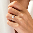 Load image into Gallery viewer, Micropave_Oval_Cut_Moissanite_Engagement_Ring_With_Hidden_Halo_6

