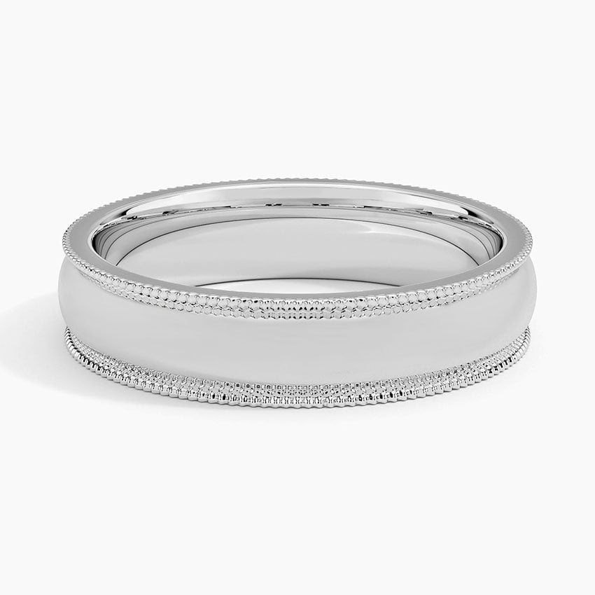 5 mm Milgrain Men’s Wedding Band