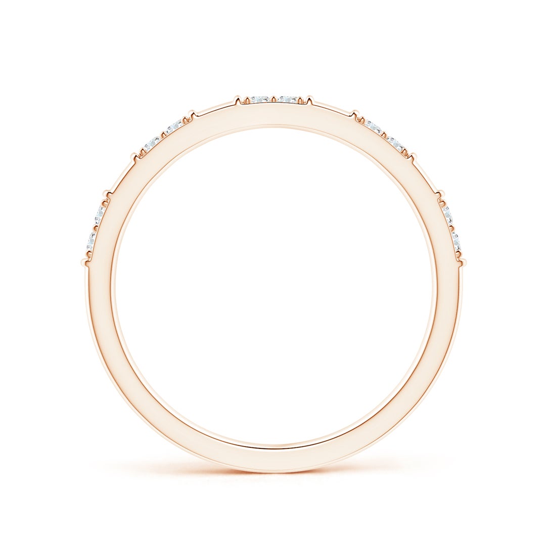 Minimal Stackable Moissanite Wedding Band - 2.0 mm