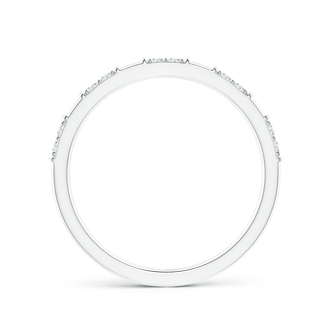 Minimal Stackable Moissanite Wedding Band - 2.0 mm