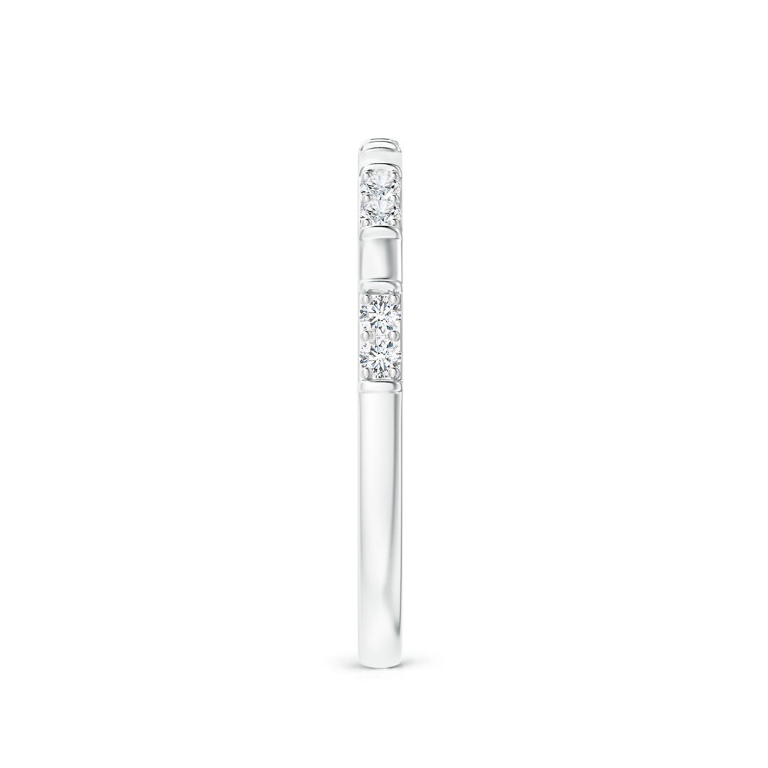 Minimal Stackable Moissanite Wedding Band - 2.0 mm
