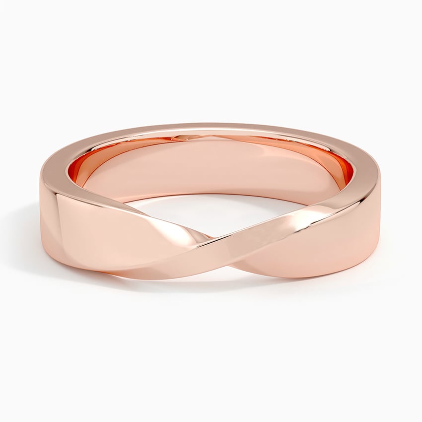 5 mm Modern Mobius Twist Men’s Wedding Band