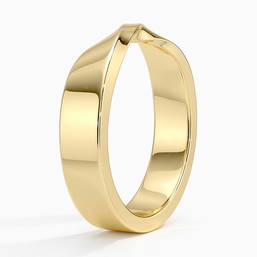 5 mm Modern Mobius Twist Men’s Wedding Band