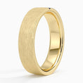 Load image into Gallery viewer, Modern Sapphire Channel Matte Wedding Band - 5.5 mm
